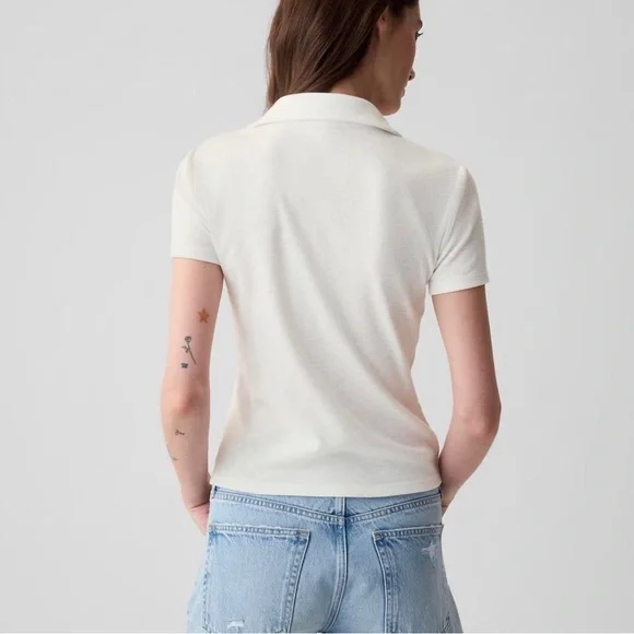 GAP Retro Ribbed Polo Shirt - Picture 8 of 8